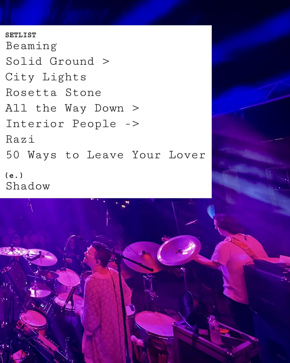 eggylive's tweet image. 6.27.25 // St. Louis, MO

🔗 full setlist notes on thecarton.net