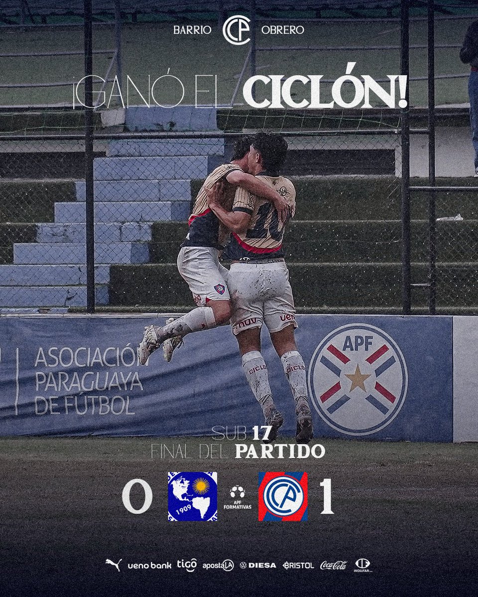 CanteraCCP's tweet photo. #FormativasCCP | Sub 17
🏟️ ¡Final del partido!
💙❤️¡VICTORIA DEL CICLÓN!💙❤️
#SOLvsCCP | 0-1
#LaMejorCanteraDelPaís 💎 https://t.co/jNPHLl7h0i