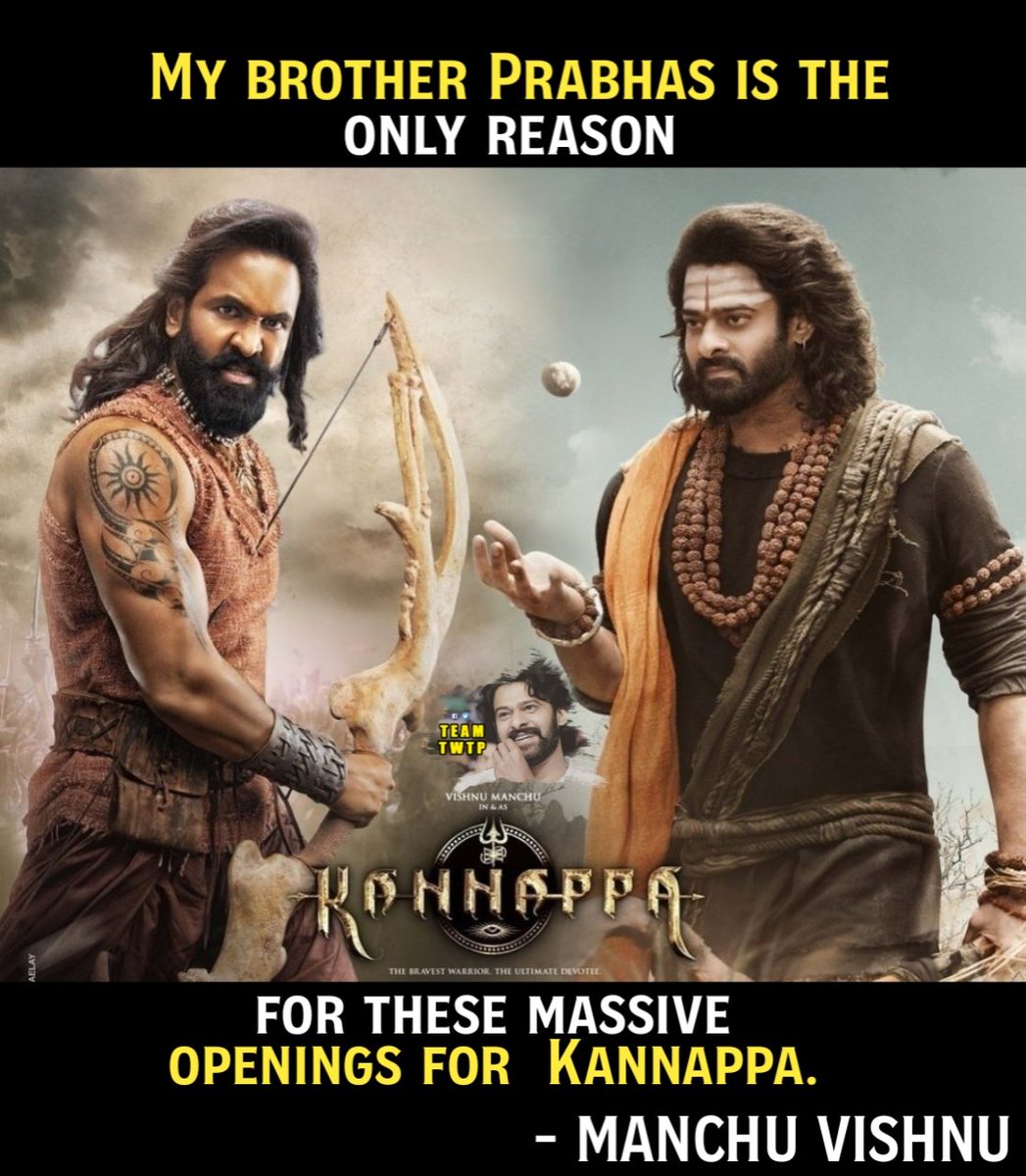 TeamTWTPOffi's tweet image. #Kannappa #Prabhas