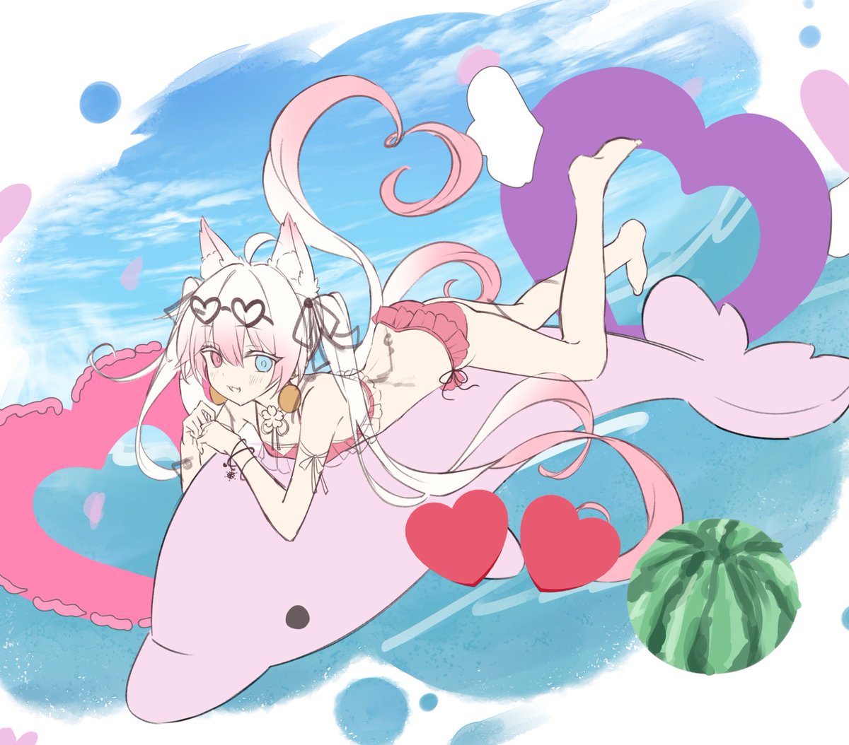 snowtofuu's tweet image. summer yuki wip 🌺