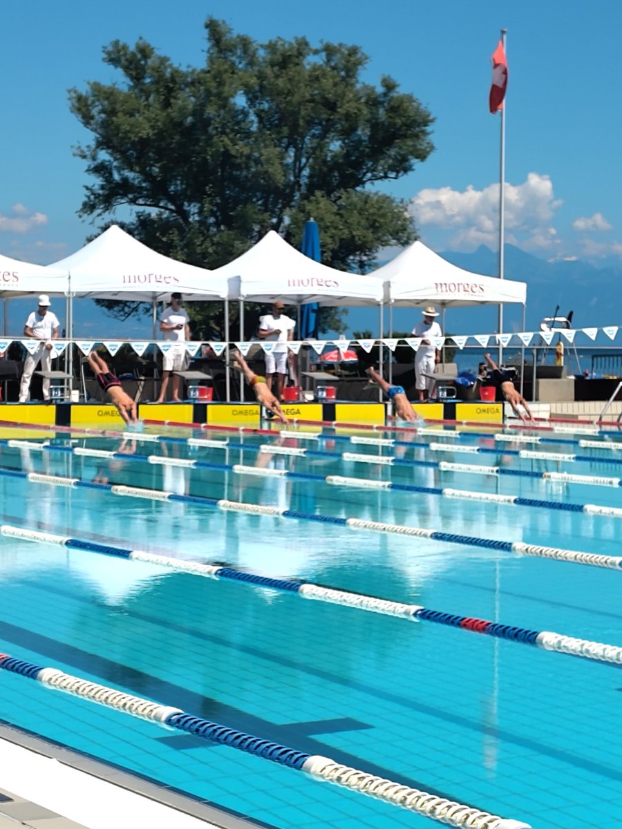 gemperlipascal's tweet image. Aux championnats romands de natation à la piscine de Morges🏊‍♀️