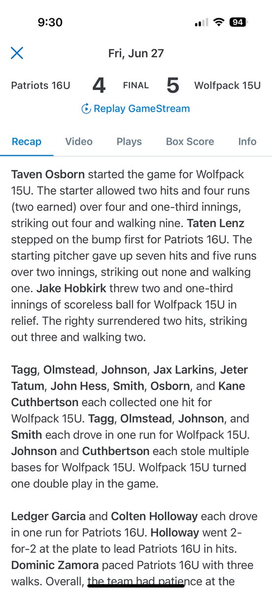 Last Nights Win 5-4! Great win Pack!