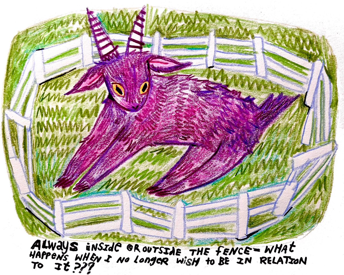 always inside or outside the fence