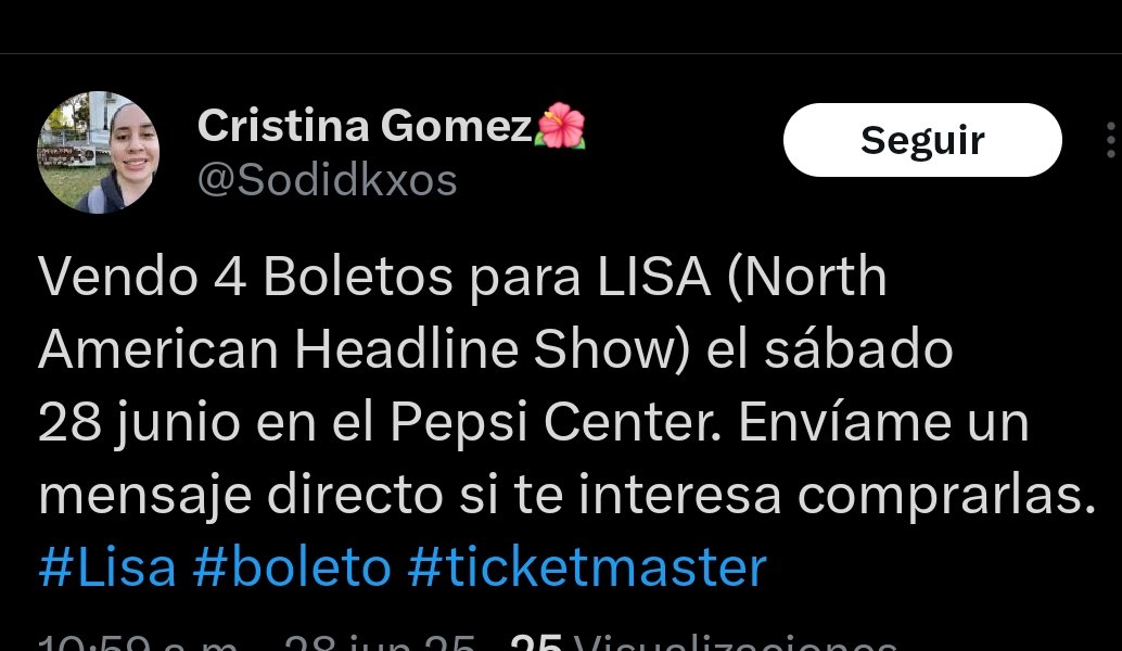FerchoMadafaca's tweet photo. Cuidado esto es una estafa, acaba de volverlo a publicar.

#Lisa #Boleto #Ticketmaster https://t.co/eytVhzm1gT