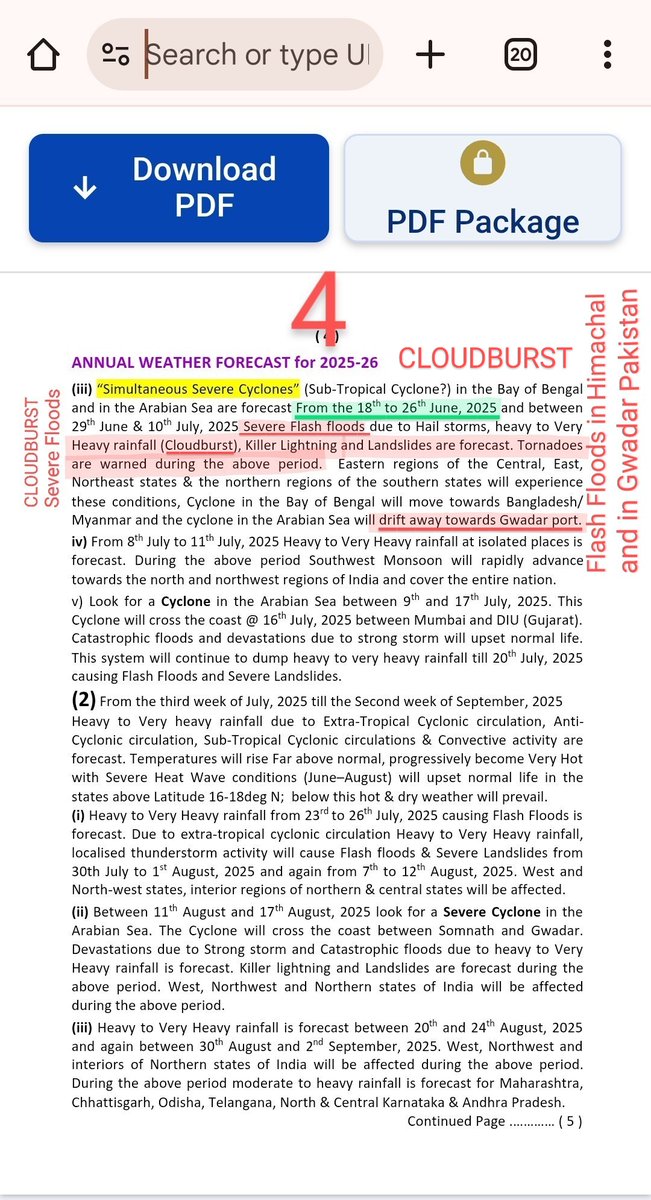 #Cloudburst #Himachal #flashfloods
<a href="/PMOIndia/">PMO India</a> <a href="/ndmaindia/">NDMA India | राष्ट्रीय आपदा प्रबंधन प्राधिकरण 🇮🇳</a> 

youtu.be/u3GRXfP_FCI?si…

youtu.be/AV2W05hrAGU?si…
👆Though the Forecasts were pretty close,
I need to improve/use appropriate descriptions while preparing Vedic Meteorology Forecasts 👇