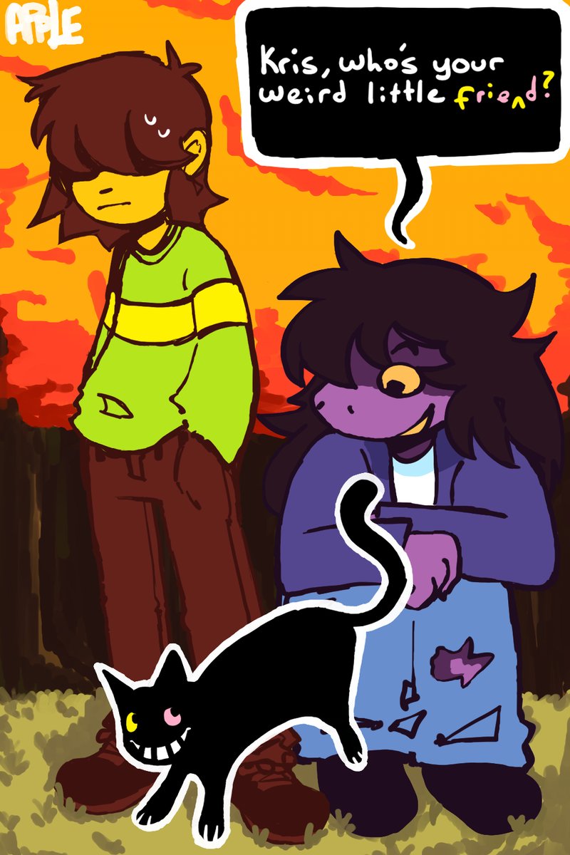 AppleHeadd_'s tweet image. #DELTARUNE