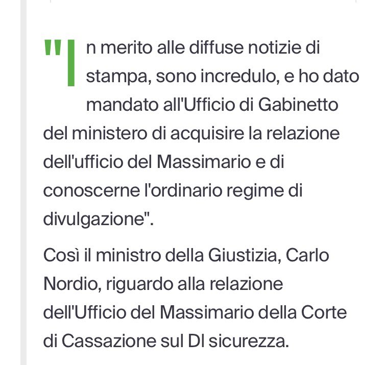 Chiunque è libero di criticare i contenuti delle relazioni della Cassazione. Ma sapere che un ministro della Giustizia come Nordio (magistrato per 40 anni) ignora che la Cassazione da sempre pubblica sul proprio sito relazioni sulle riforme è sconvolgente