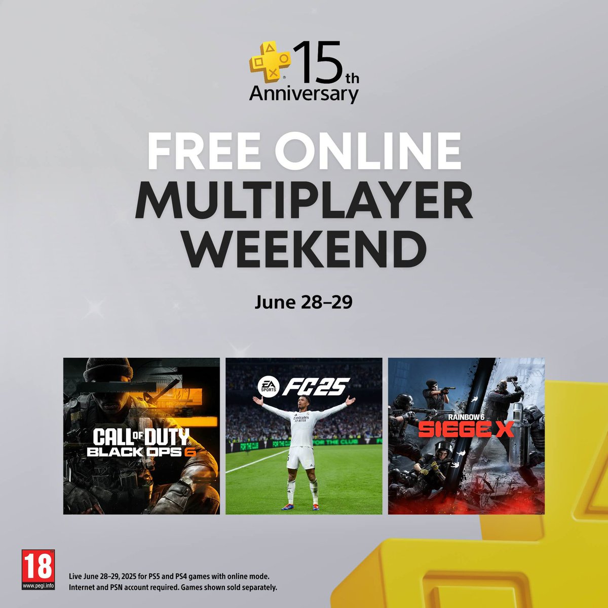 Çevrimiçi Çok Oyunculu Hafta Sonu başladı 🤝

Bu Cumartesi ve Pazar günü çevrimiçi oynamak için PlayStation Plus üyeliğine gerek yok ✍️