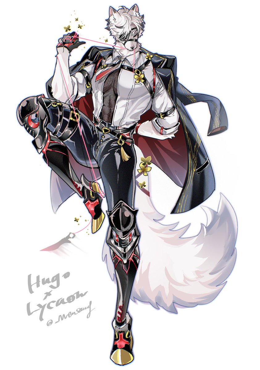 🦇🐺
友人から依頼したイブ衣装の🐺さん😗
服を魔改装した部分あり