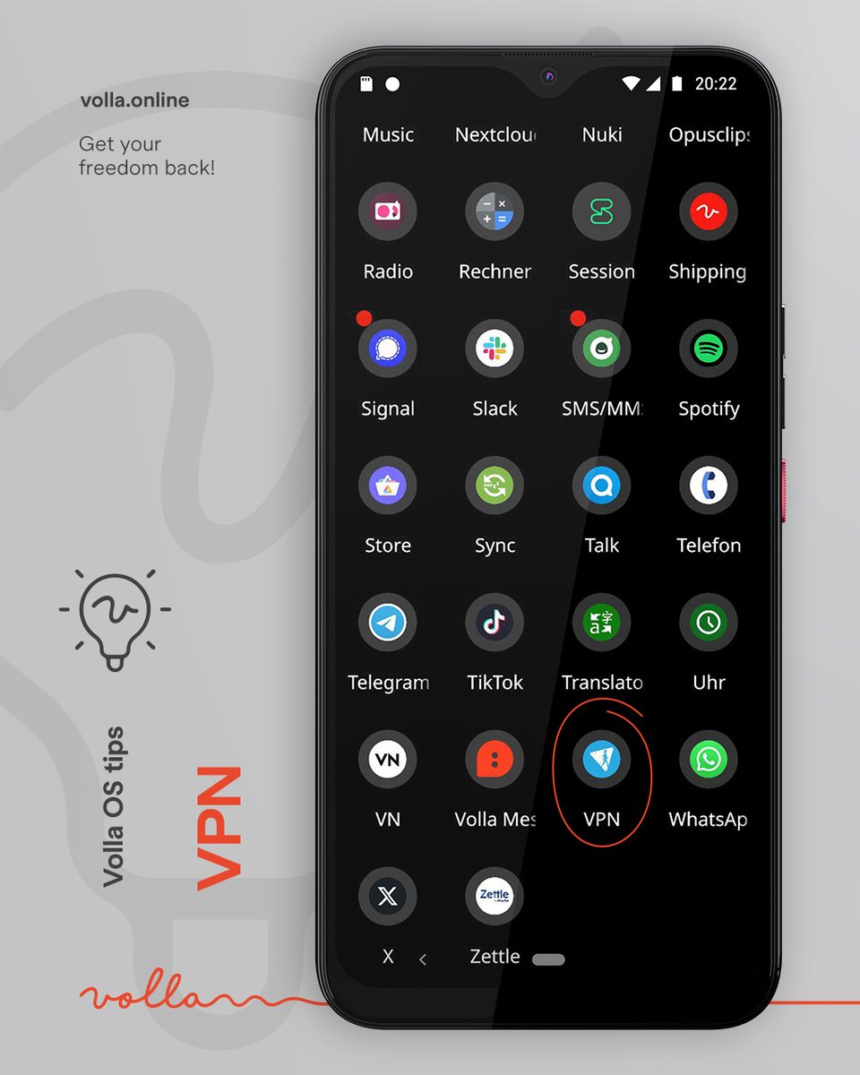 Volla - The freedom Smartphone from Germany. (@hello_volla) on Twitter photo Volla OS tip
✅With <a href="/thevpncompany/">hide.me VPN</a> for example you can encrypt your internet connection and protect it from restrictions and tracking.
With every Volla Phone you get a free trial and can experience the advantage of using a VPN.
#volla #hideme #opensource #Software Volla OS tip
✅With <a href="/thevpncompany/">hide.me VPN</a> for example you can encrypt your internet connection and protect it from restrictions and tracking.
With every Volla Phone you get a free trial and can experience the advantage of using a VPN.
#volla #hideme #opensource #Software