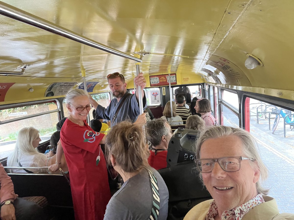 All aboard the Arts festival bus. Thank you Vestalia and Portobello Radio #RBKC