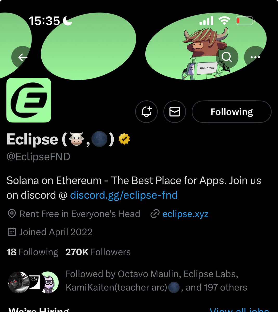 DbbdimSol's tweet image. I have 117 @asclubnft mutuals and 197 @EclipseFND mutuals 

What about you guys?

Gsvm 💚