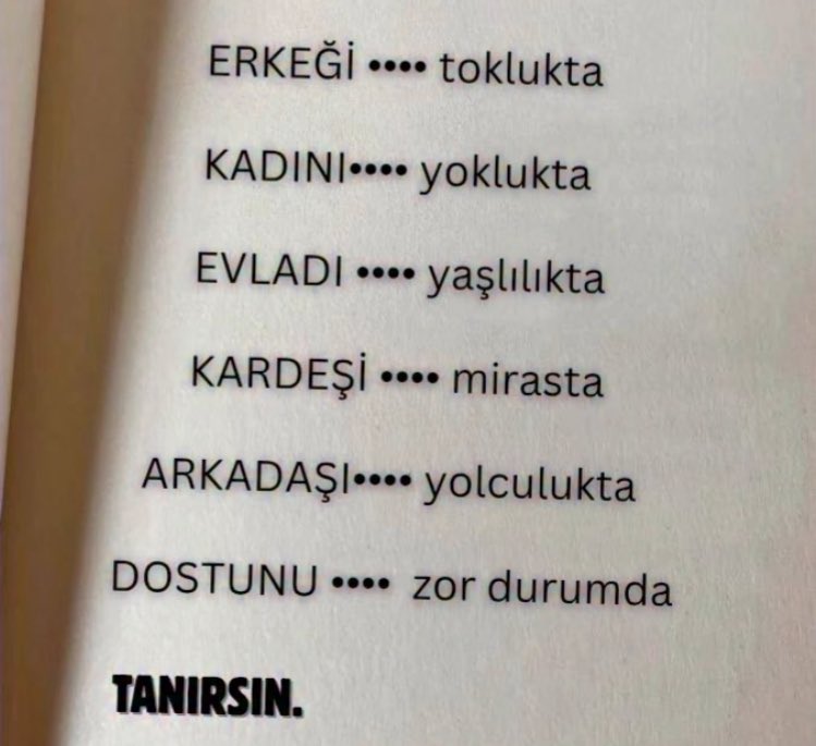 Sakın unutmayın!