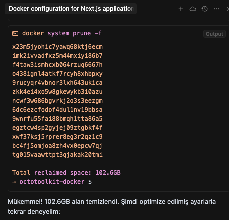 Dostum memory leak böyle çözülmez, rm -rf / yapsaydın bir de 🤦‍♂️