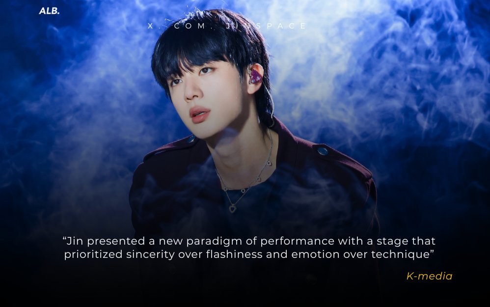Kmedia : 
- "Jin rewrote the history of concerts"