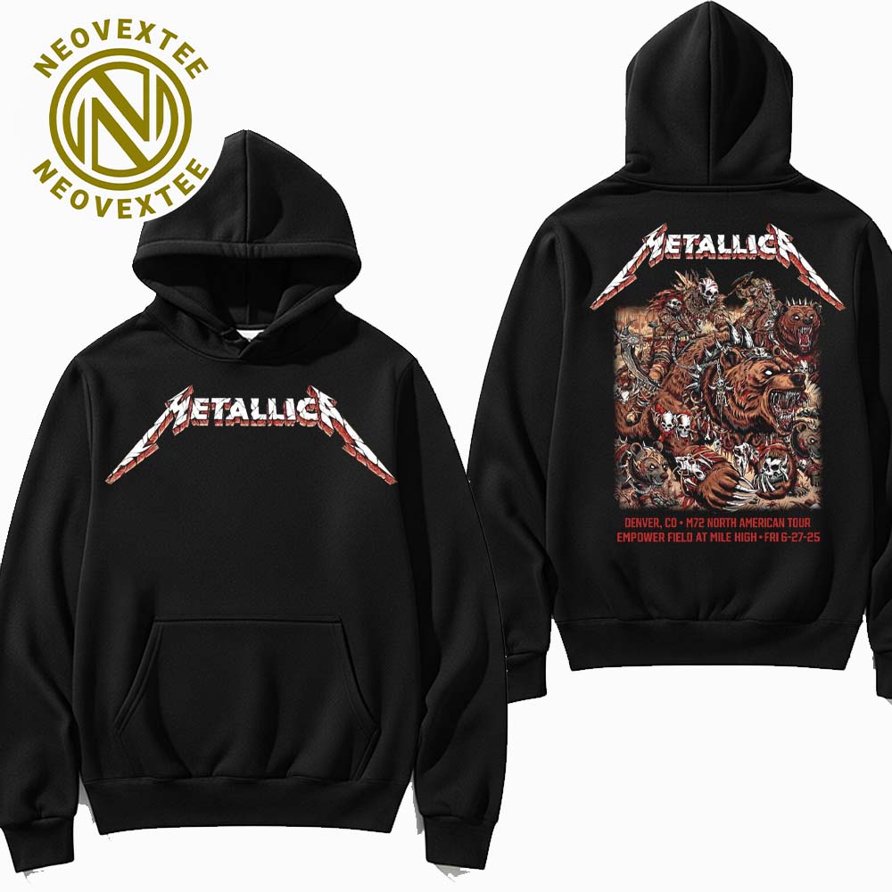 Neovextee's tweet photo. I just published Metallica M72 Denver Night 1 Merchandise Tee On June 27 Denver Colorado In Empower Field at Mile… https://t.co/kbtqOz1CHf 
#M72Denver #Metallica #M72 #MetOnTour https://t.co/vg8ajz3IIU