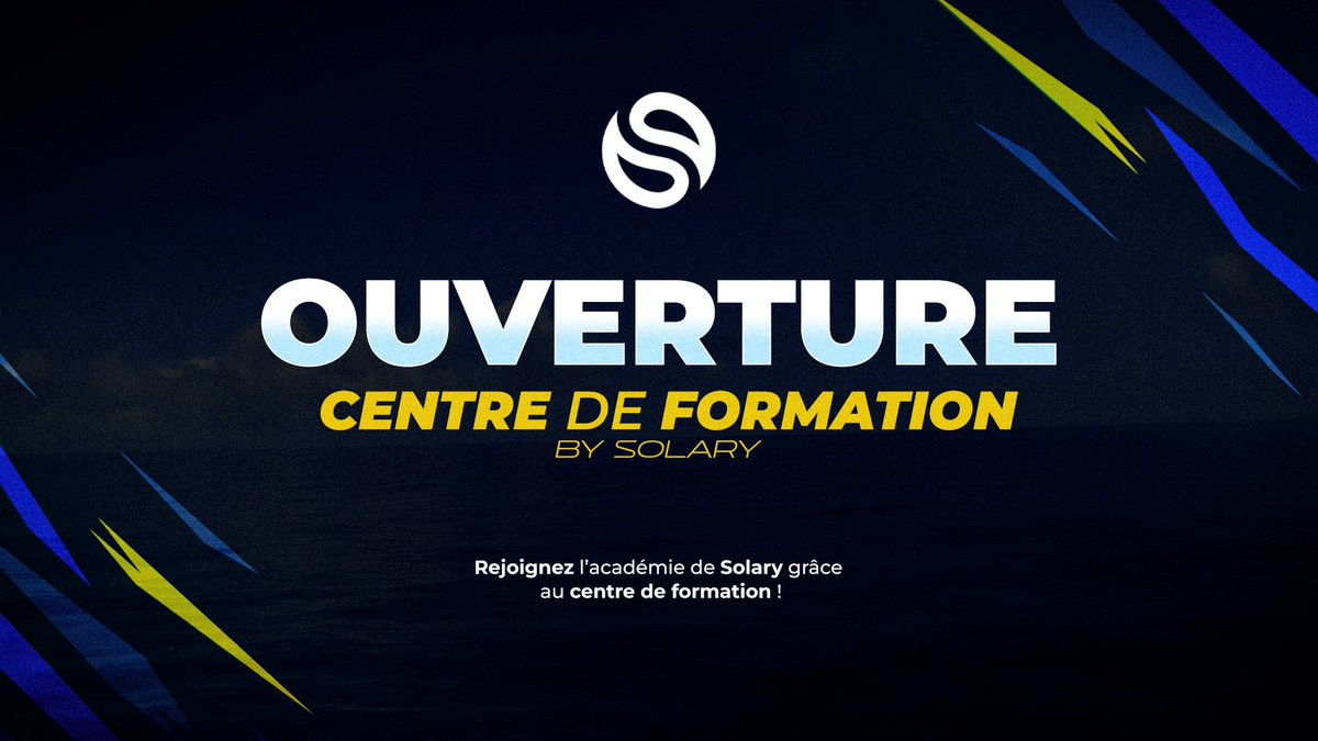 🚨 CENTRE DE FORMATION SOLARY 🚨

Solary ouvre officiellement sa section Centre de Formation sur Fortnite ‼️

L’objectif est de repérer les jeunes pépites de demain, susceptibles d’accéder à l’Académie, et de les aider à se former pour les compétitions, tout en leur offrant de la