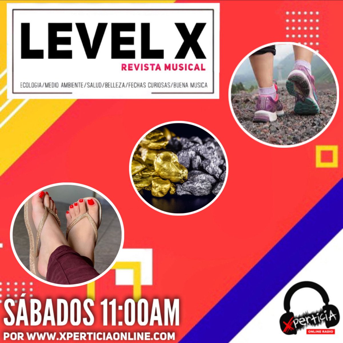 XperticiaOnline's tweet image. 🔵 TODOS los SÁBADOS 11:00am (Hora Bolivia); escucha “#LEVELX” 😉 una revista musical. 🎙Con: Coset Luque. 🔊 A través de: xperticiaonline.com 

#SintoniaCreativa
#XperticiaOnlineRadio
#RevistaRadial  
#FechasCuriosas #RevistaMusical 
#RadioOnline #RadioOnlineBolivia