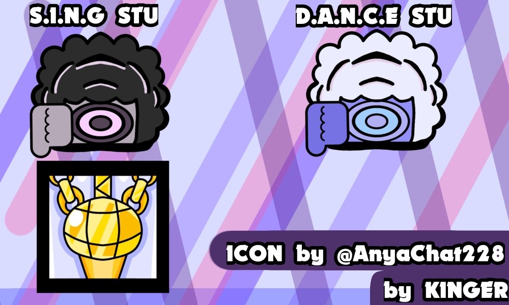 KingerBS's tweet photo. My new skins! It was originally planned that there would be 3 colors and the skin would be for a brawl pass...But I was too lazy 🦥 I present the skin : S.I.N.G Stu and D.A.N.C.E Stu!
#BrawlStarsArt  #Brawl stars
#SkinBS https://t.co/FuRjtvxKeq