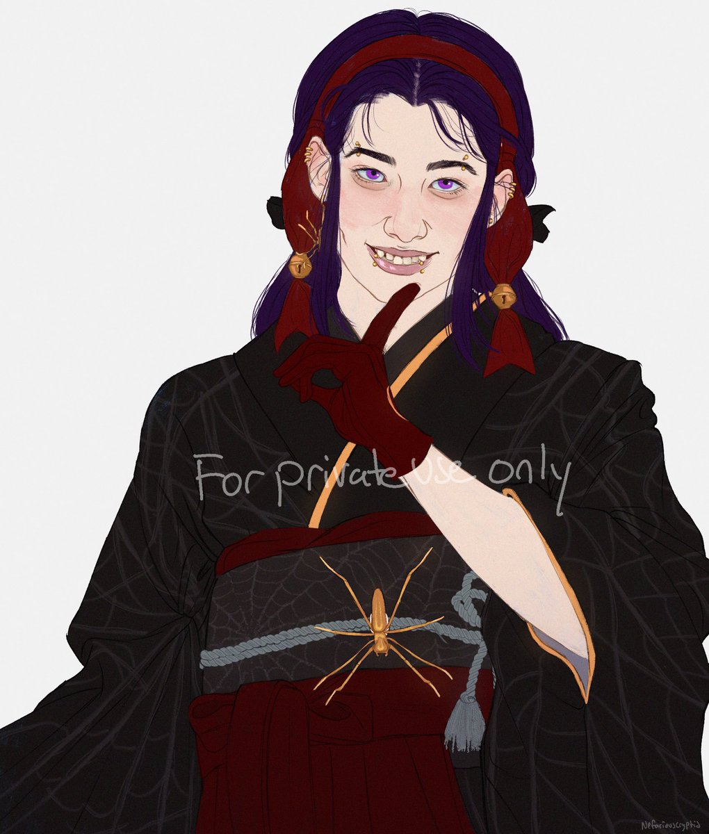 wickedcryptid69's tweet image. Commission. So many Japanese spiders. Commissions still open btw