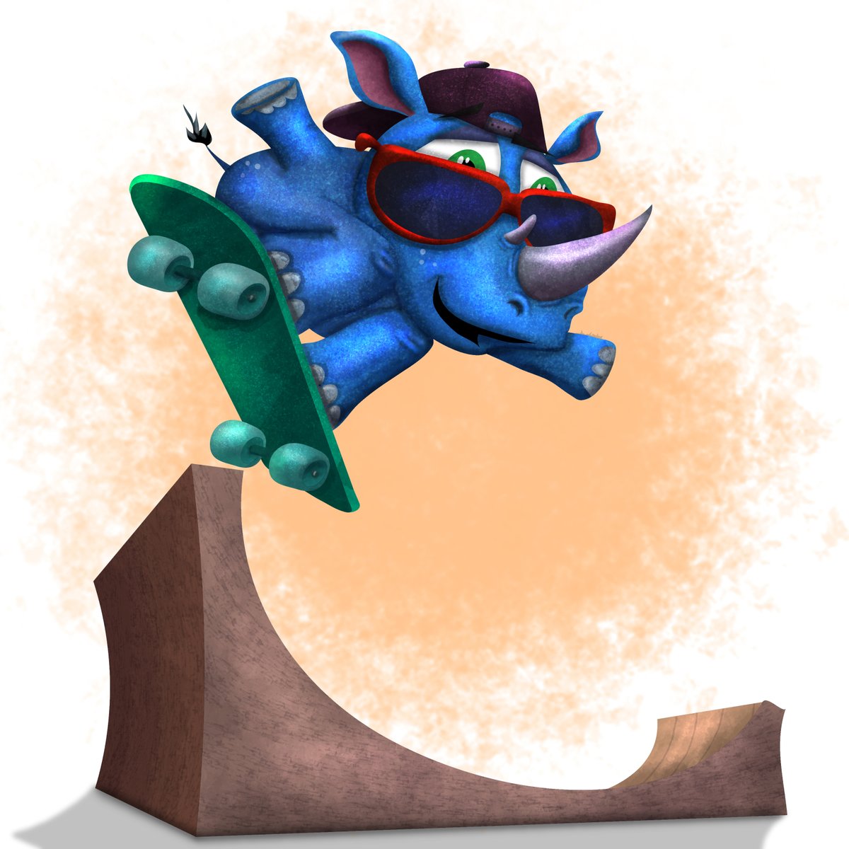 jack_jacktoon's tweet photo. Friday slipped by too fast! Happy Happy weekend!
This week's color is CORNFLOWER for @clr_collective. So for the CC First letter and Last letter Challenge: A Cool Rhino.
#CCcornflower #CCfirstandlast #skateboard #rhino
.
.
.
#characterdesign #childrenspublishing #kidlitart #kidlit #scbwi #kidsbooksart #picturebookart #animalillustration #childrensbookart #childrenswritersguild #kidlitillustrators #artdirector #childrensillustratorsart #creativecollective