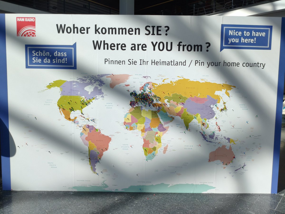 #HamRadio2025 "Where are YOU from?" #HamRadio #AmateurRadio