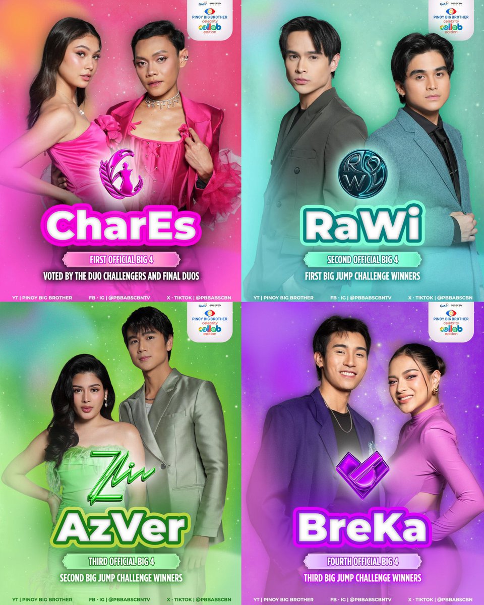 IjustgotCha's tweet photo. Di ako na inform. Labanan pala ng jawline to. 🤭 #CharEs #Rawi #AzVer #BreKa #PBBCollabBig4 https://t.co/UW9L1XtiKU
