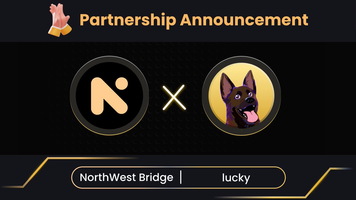 Glad to share the NorthWest Bridge ⨯ <a href="/LuckyonDO/">Lucky</a>  Strategic Partnership!
✨ Bridging [Decentralized Cross-Chain] x [Luck Ecosystem] to unlock a new value era
🍀 
“Where deep liquidity meets ultimate Lucky, we build not just tech bridges, but DOORS to fortune!”
⛓️ Explore now: