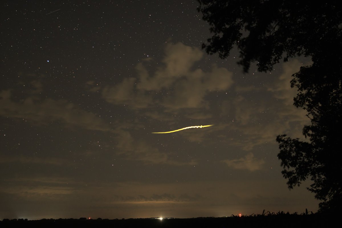 Photobombed by a lightning bug last night while trying for sprites.