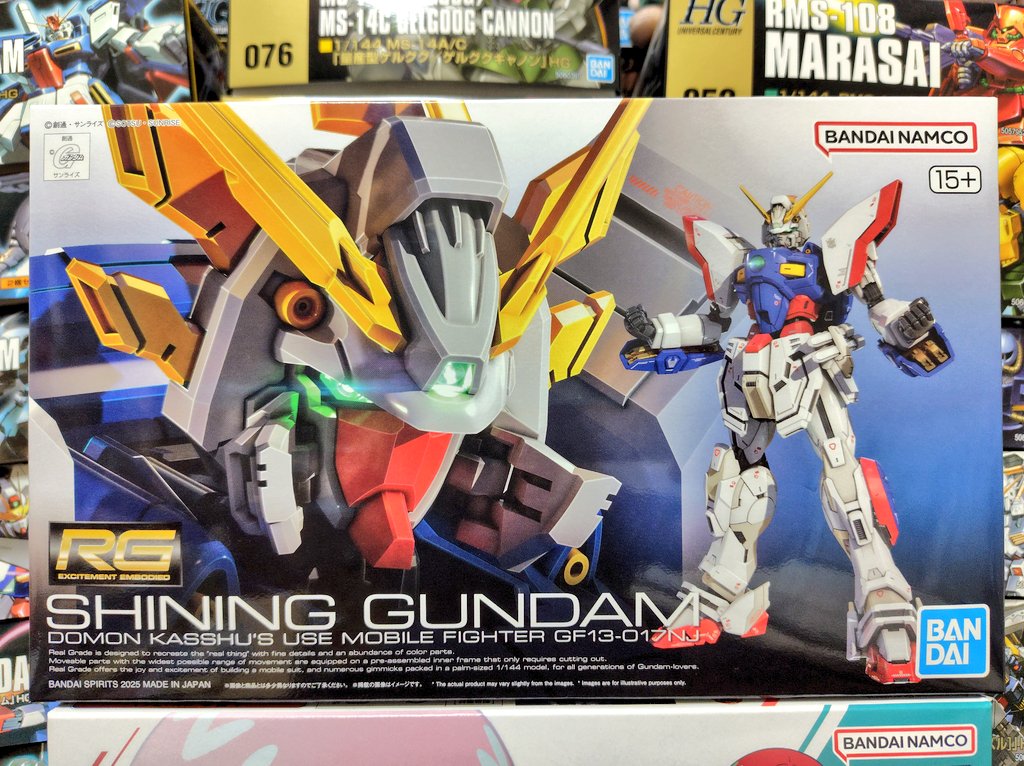 RG 1/144 シャイニングガンダム”無事購入。 いつもありがとうござい