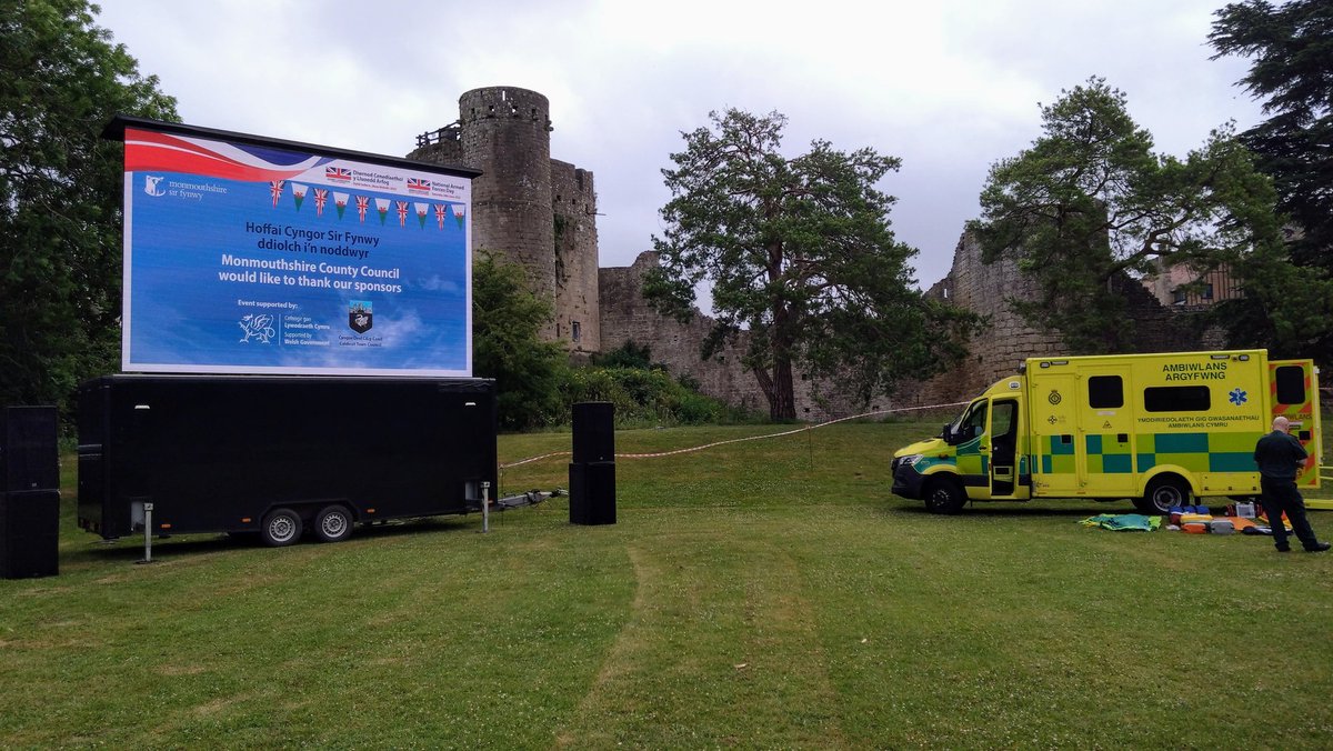 Great day supporting the Armed Forces Day at  Caldicot castle with 2 big screens, camera crew and vision mixer. #technology