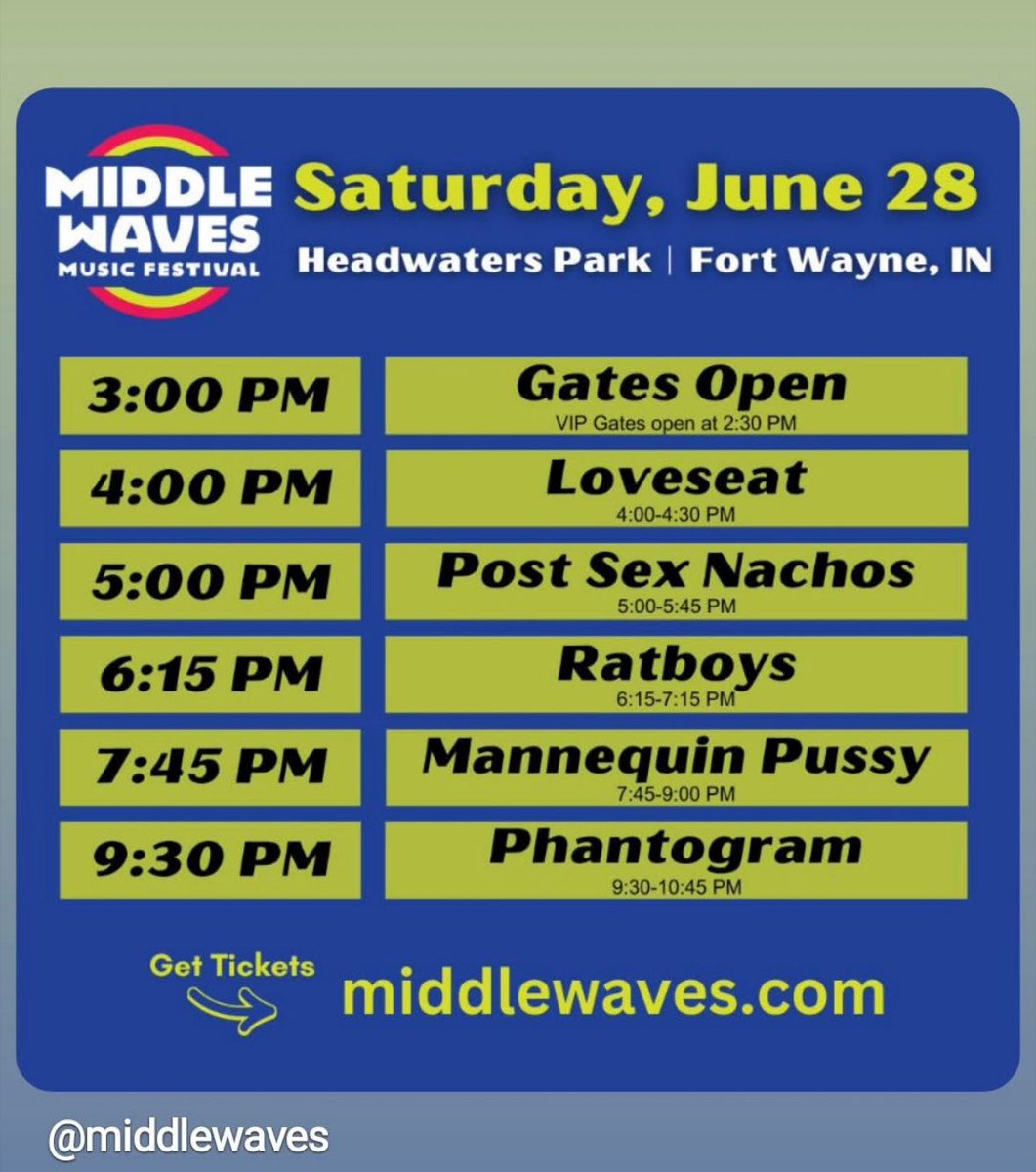 Today’s the day! Middle Waves Music Festival at Headwaters Park! 🎶 
#middlewaves