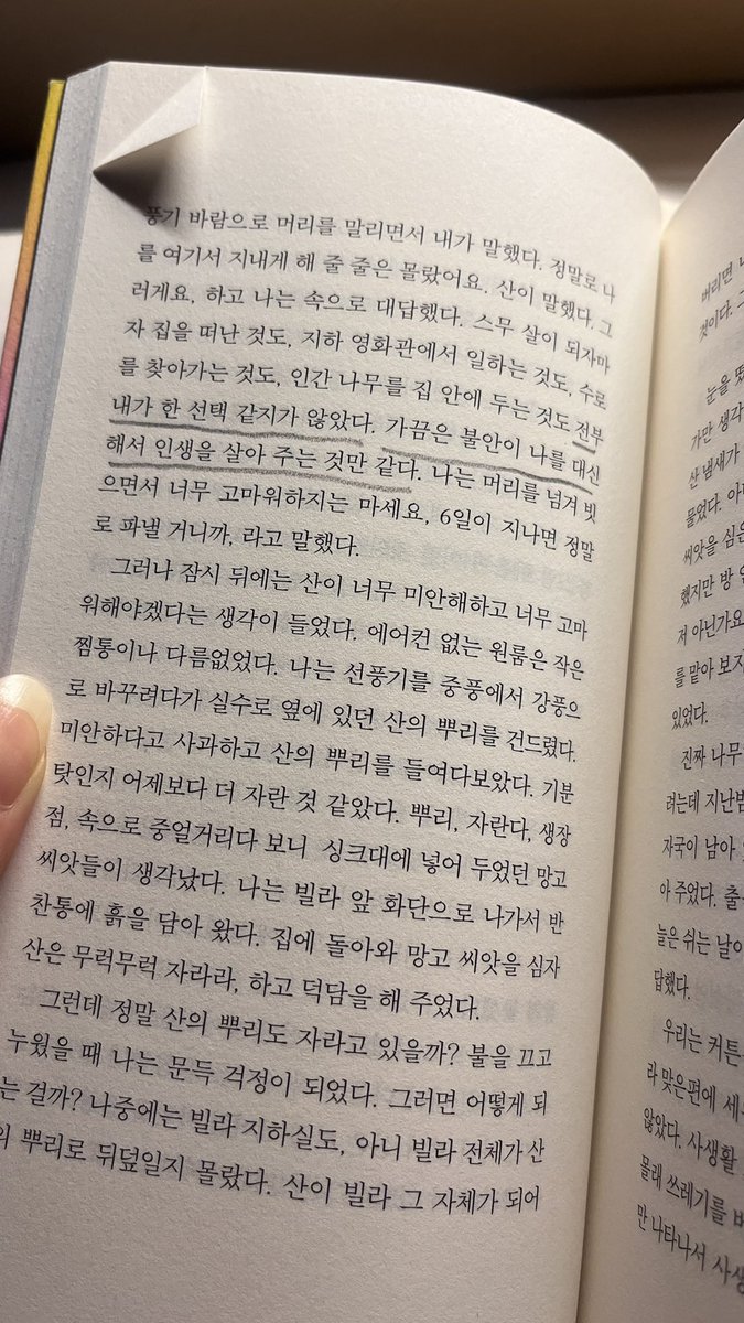 가끔은 불안이 나를 대신 해서 인생을 살아 주는 것만 같다
…
… 울 거임
