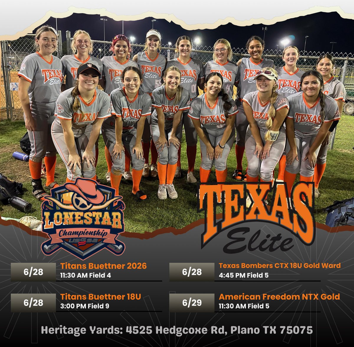 Back at it today!! Come watch us🧡🖤
#BeElite