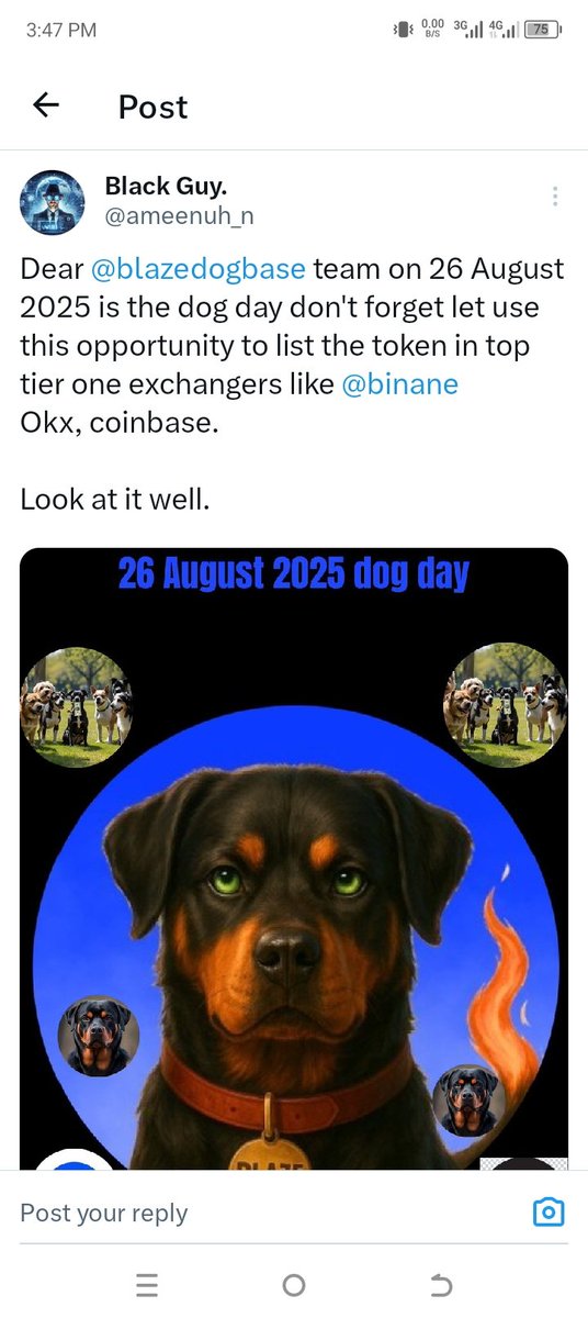 ameenuh_n's tweet image. I posted this on my timeline on 18 June 10 days back today @blazedogbase posted it
So stay turn i will update @blazedogbase white paper step by step soon.....

@ameenuh_n 
#Web3contentcreator
#Grapicdesinger.