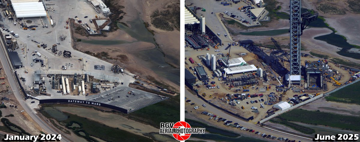 RGVaerialphotos's tweet image. Starbase Weekly is live in two hours!