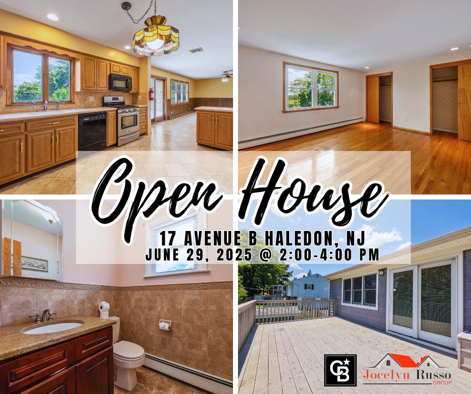 jocelynrrealtor's tweet image. OPEN HOUSE! 🏡✨

Come tour this beautifully maintained home with 3 bedrooms, 1.5 baths, a bright open layout, and an amazing backyard with Trex deck. You don’t want to miss it!

#OpenHouse #HaledonNJ #JocelynRussoGroup #NJRealEstate #HomeTour #JustListed