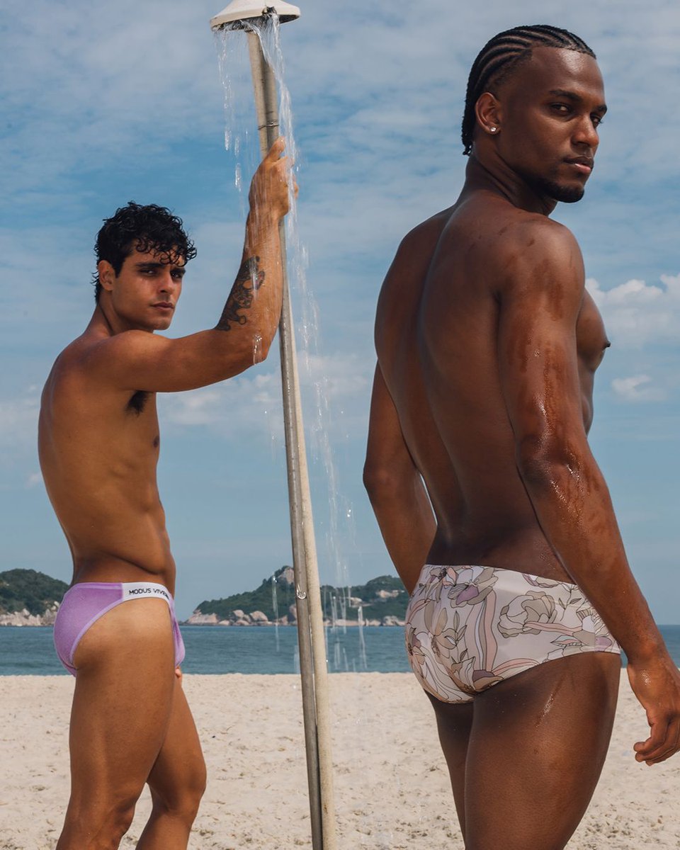 Swimsuits made of recycled fabrics. The Pride Swimwear Line is a celebration of design and sustainability. With a dual-sided cut—bikini-inspired on one side, brief on the other—this standout piece is a tribute to the freedom.

Shop: e-modusvivendi.com/pride-line-swi…