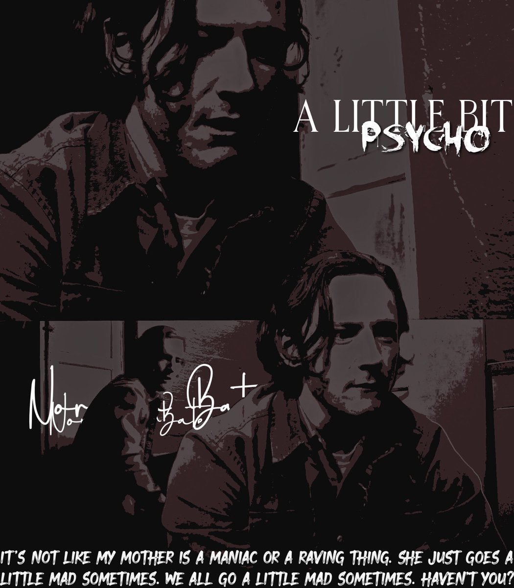 ⠀
⠀
⠀⠀⠀ A  boy’s  best  friend  is  his  mother.
⠀⠀⠀ She   understands  things   no—one
⠀⠀⠀ else does. She watches, always .  .  .
⠀⠀⠀ from  the   window,   from   the  dark,
⠀⠀⠀ from      𝒮𝙾𝙼𝙴𝚆𝙷𝙴𝚁𝙴      inside      me.
⠀ 
⠀