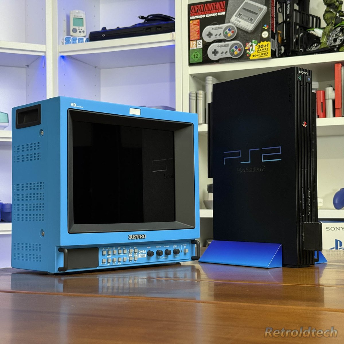 Retroldtech's tweet image. A stunning Blue Edition Slim PVM PRO monitor in Full Bright Blue color 😮🩵

What would you play on it first? for me Ace Combat would be a great fit, so we get the sky blue everywhere, maybe some Final Fantasy X? Ridge Racer V? GTA Vice City? there are so many! 😎

#SlimPVMPRO…