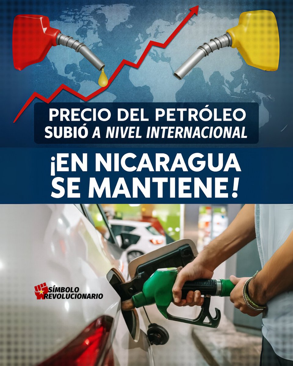 El Gobierno de #Nicaragua anunció que los precios de gasolina, diésel y gas licuado se mantendrán estables del 29 de junio al 5 de julio. ⛽🔥

Una medida clave para cuidar el bolsillo del pueblo nicaragüense y fortalecer la economía familiar. 🇳🇮

#4619SiempreMásAllá ✊