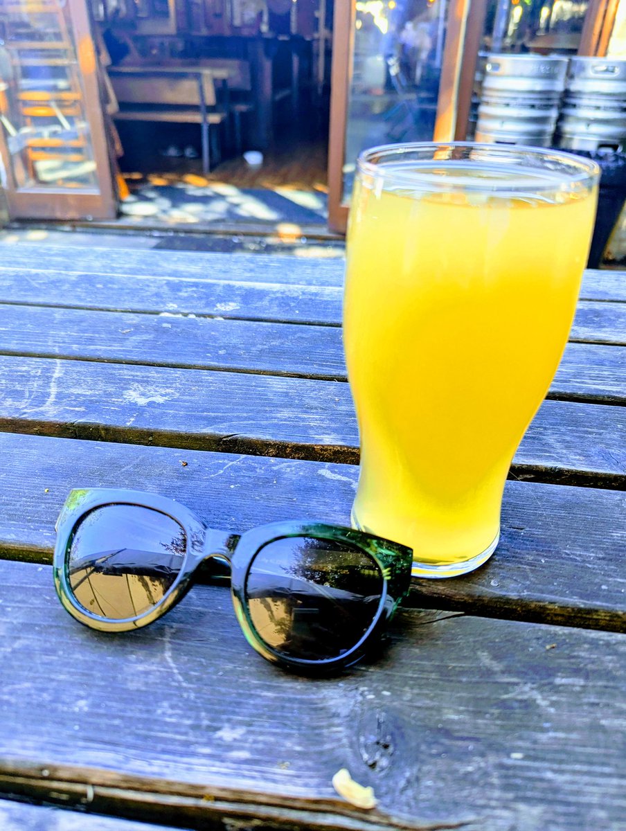 sallychamilton's tweet photo. A pint of cider (Pina colada flavour, ooh la la!) to celebrate post-conference exhaustion 🍺😌 https://t.co/CEFnbfnO8k