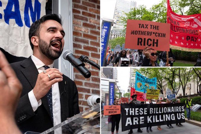 ‘The Price is White’ ~ ~ Socialist NYC mayoral contender Zohran Mamdani wants to hike property taxes for ‘richer and whiter neighborhoods’ trib.al/npR9cCm