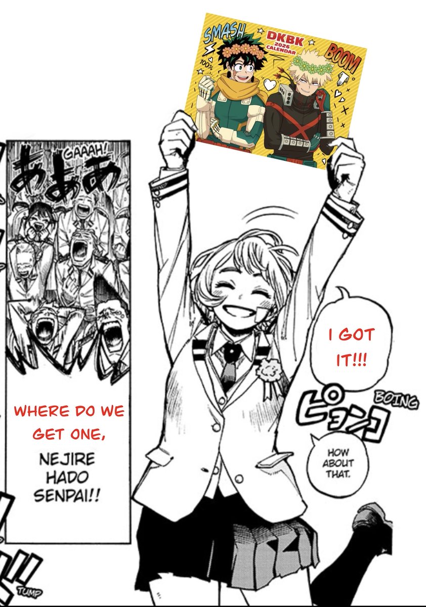 Nejire is happy with her purchase!! Make sure you are too!

Pre orders are open!!