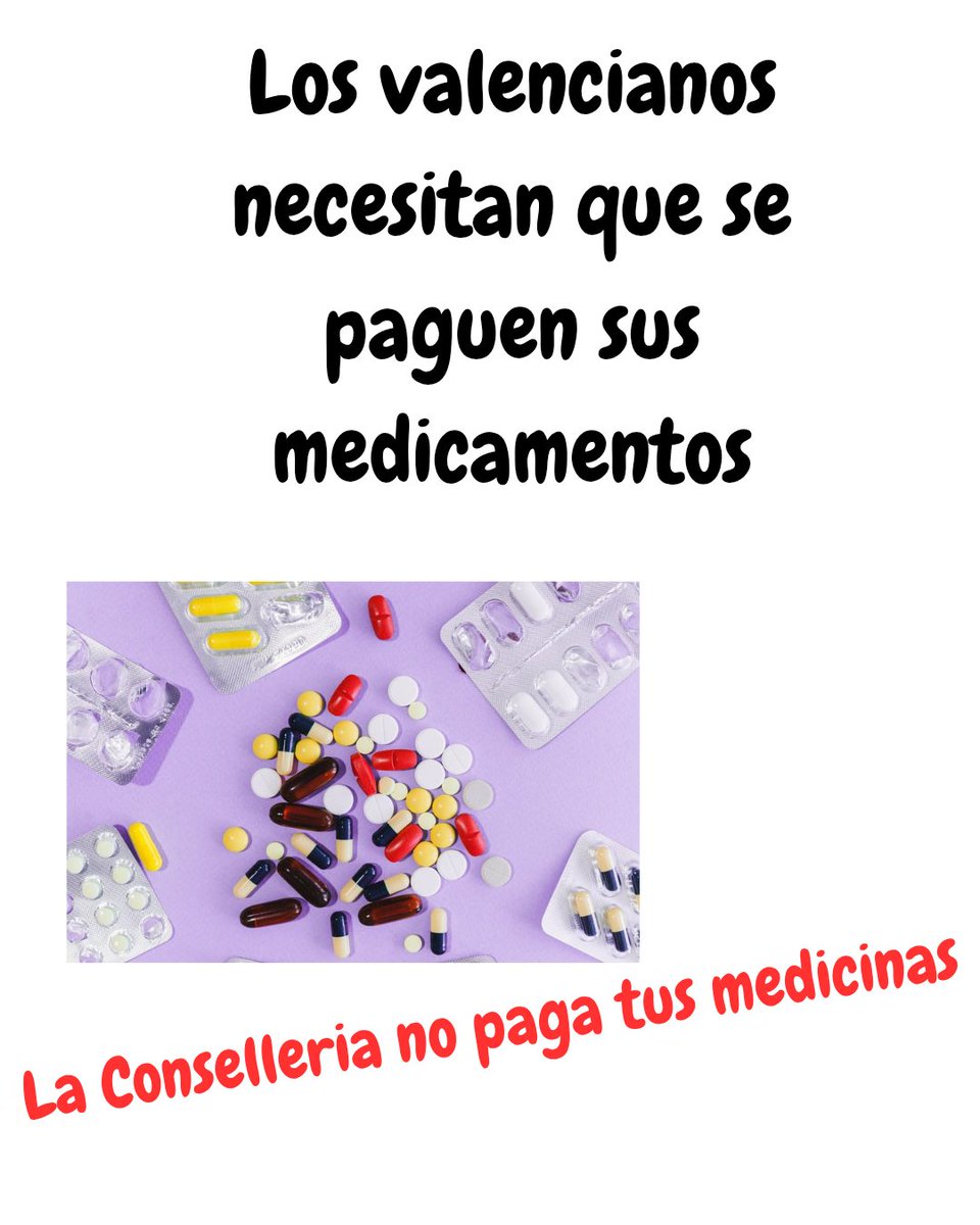 #nopagatusmedicamentos #stopimpagos <a href="/rut_merino/">Ruth Merino</a> <a href="/elmundoes/">EL MUNDO</a> <a href="/micofvlc/">Micofvlc</a> <a href="/JAIMEGINERMARTI/">JAIME GINER MARTINEZ</a> <a href="/ppopular/">Partido Popular</a> <a href="/vox_es/">VOX 🇪🇸</a> <a href="/PSOE/">PSOE</a> <a href="/HerreraenCOPE/">Herrera en COPE</a> <a href="/laSextaColumna/">laSexta Columna</a> <a href="/laSextaXplica/">laSexta Xplica</a> <a href="/carlos_mazon_/">Carlos Mazón</a> <a href="/Monica_Garcia_G/">Mónica García</a>