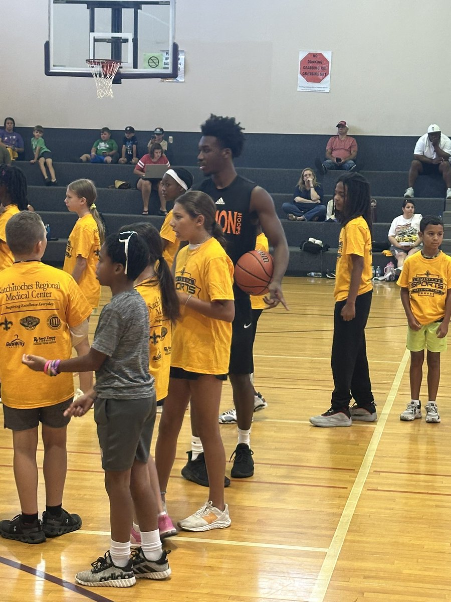 NSUDemonsMBB's tweet image. Had a great time helping out at the @LaSportsHall Junior training camp this morning!
#ForkEm