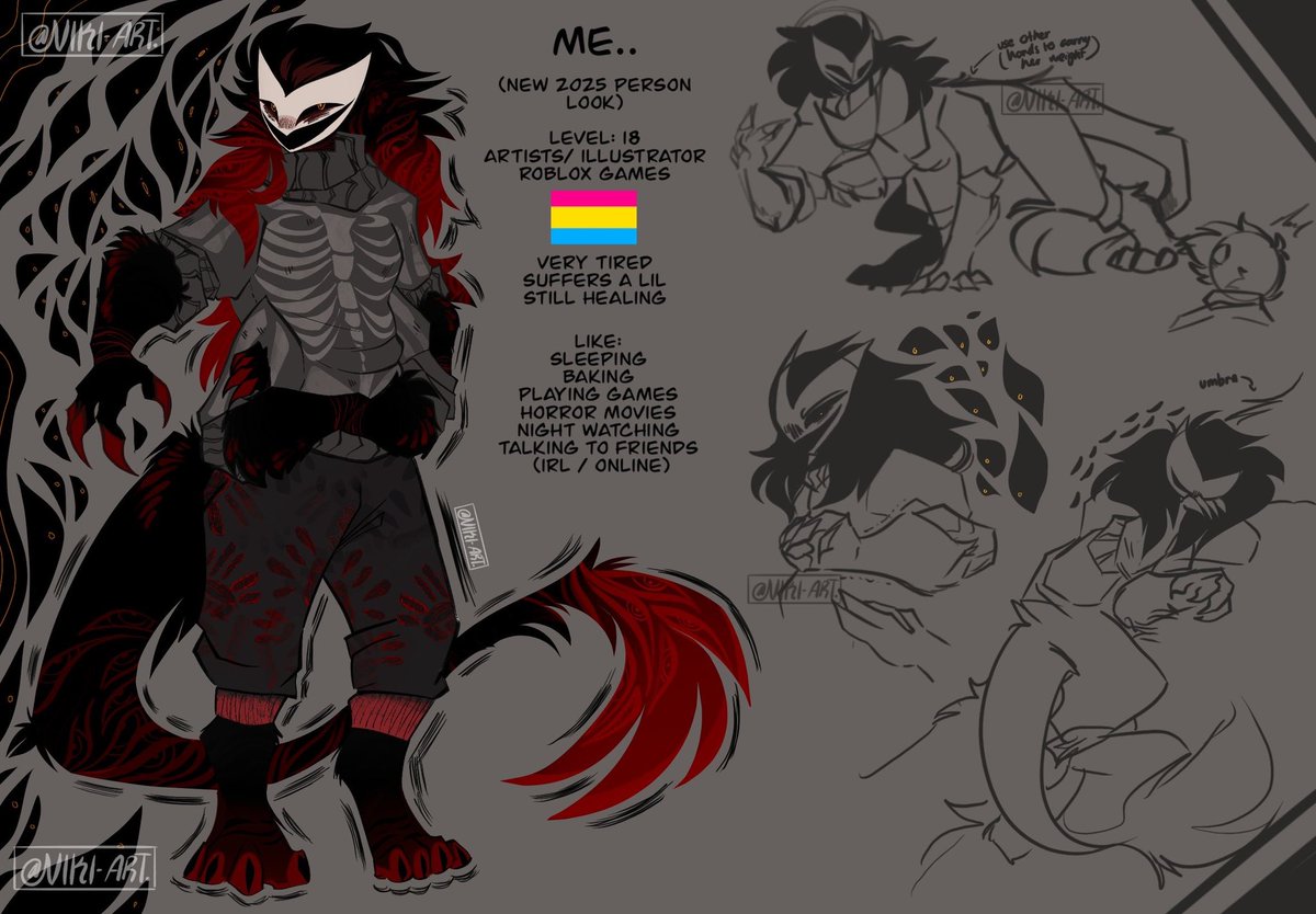 Roblox_artist_'s tweet image. Had to redo my sona since I didn’t like the old one soooo here’s the new design might make it as my Regretevator oc maybe :/ 

#artist #Regretevator #newdesign #art #drawing #others