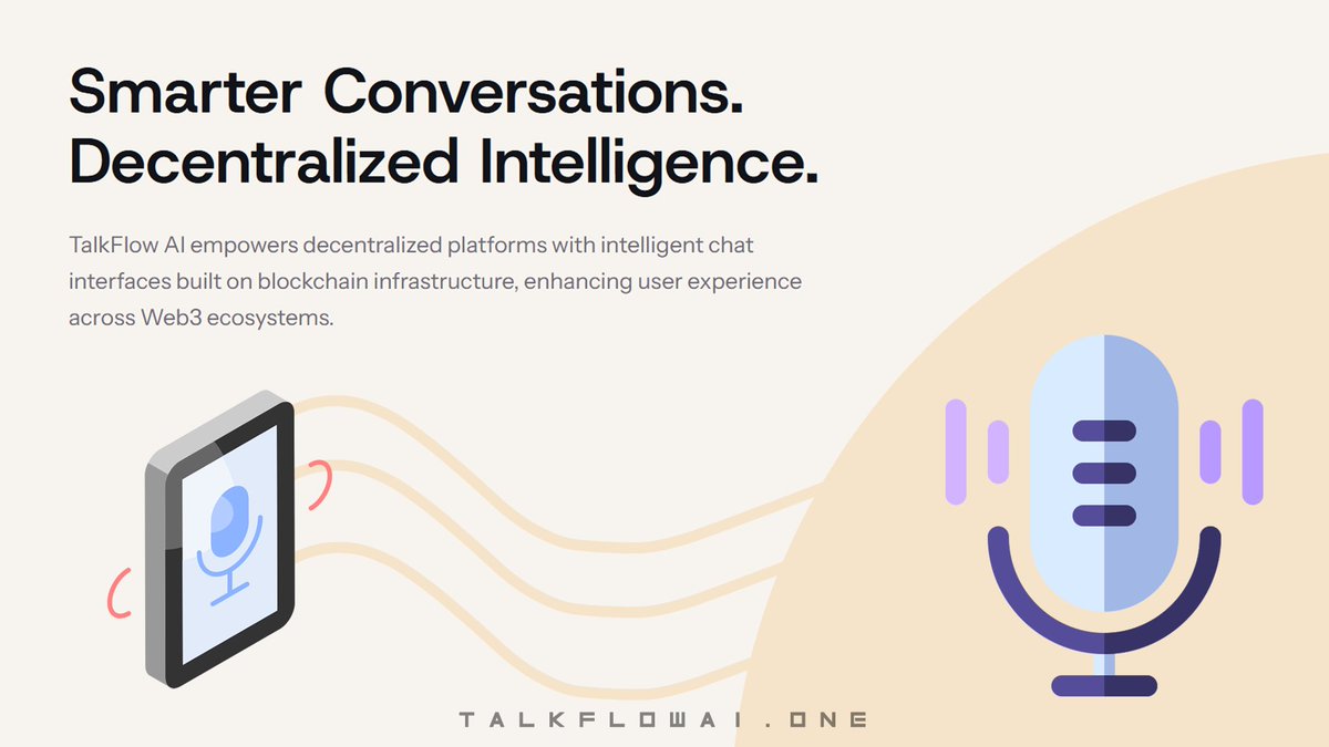 Decentraltoken's tweet photo. 🚀 Upgrade your Web3 experience with TalkFlow AI! Intelligent chatbot + decentralized voice assistant, providing 24/7 support for dApps, DAOs, and wallets. Supports token incentives to make user participation easier! 💡 #Web3 #DeFi #AI https://t.co/aPAT6de0Oi