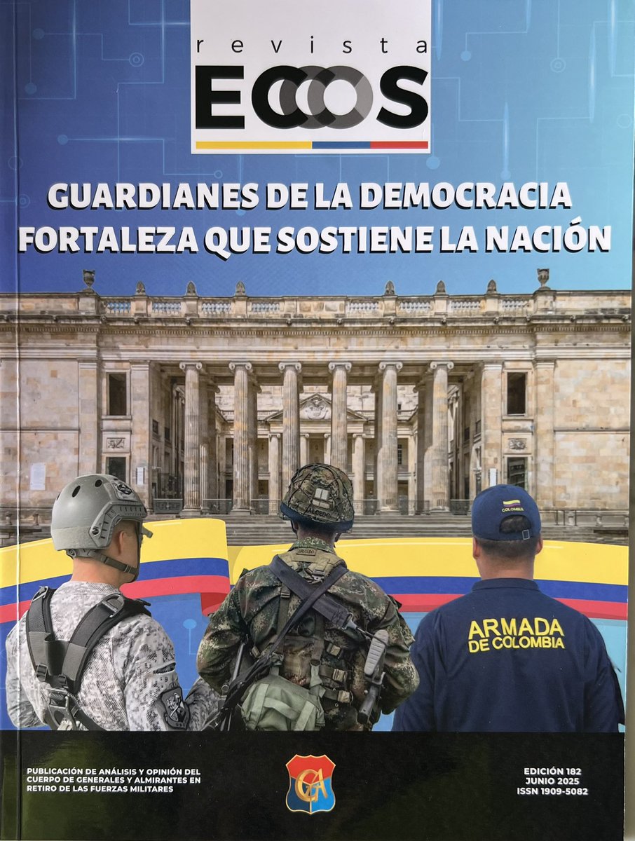 ¡SOLDADOS! ... hombres y mujeres de las Fuerzas Militares y de la Policía Nacional; jamás olviden nuestra consigna hoy plasmada en nuestra revista
ECCOS. ¡Nada ni Nadie! podrá borrarla. 
Defendemos la CONSTITUCIÓN Y LA LEYES DE LA REPÚBLICA DE COLOMBIA.
☀️☀️☀️☀️