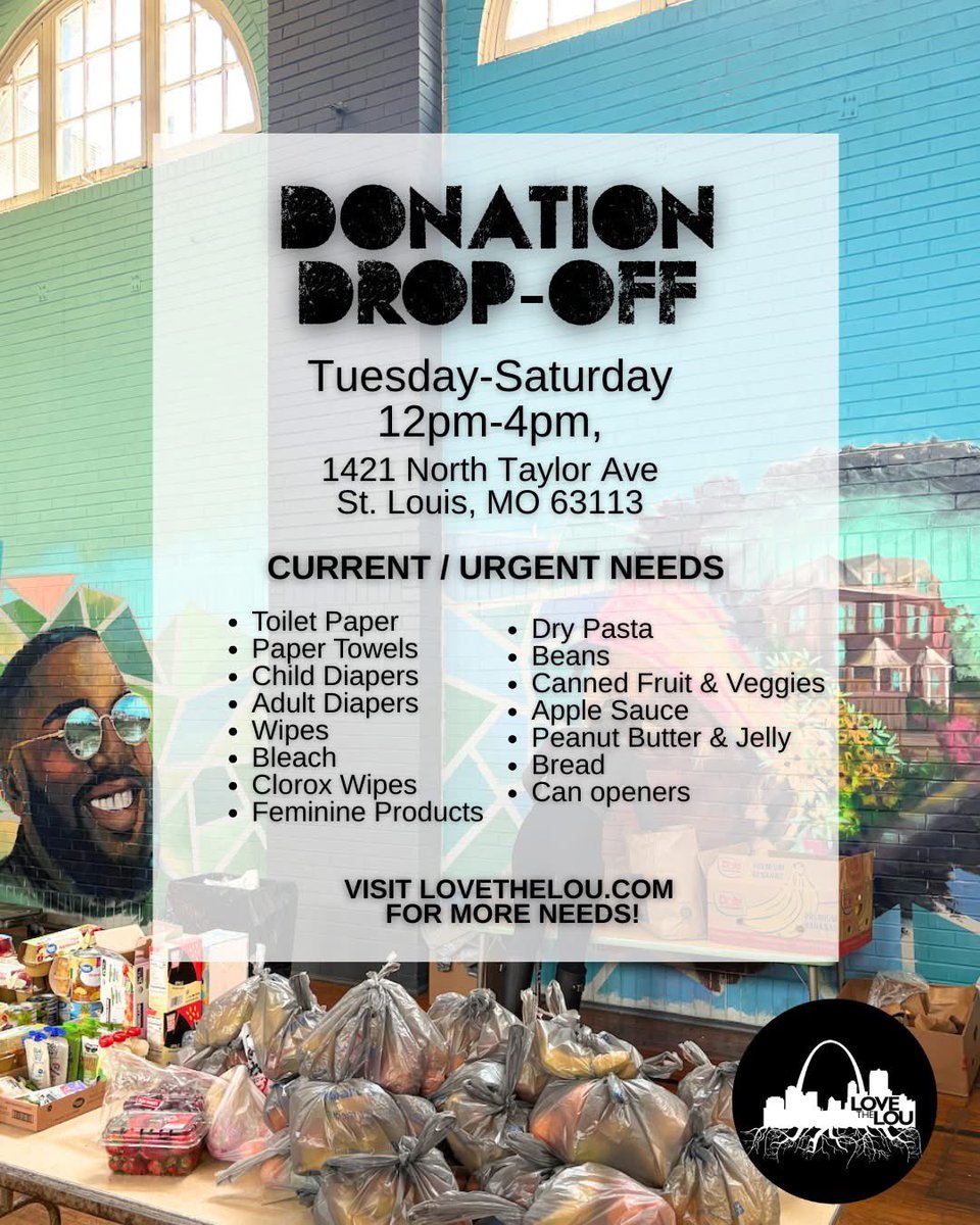 reneknottsports's tweet photo. Donations needed #STLStrong https://t.co/HPk3PDwJ2L